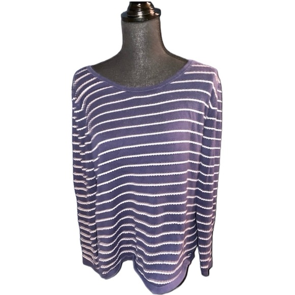 Nautica Women's Rugby Striped Long Sleeve Dress Blue Size X-Large main image 0